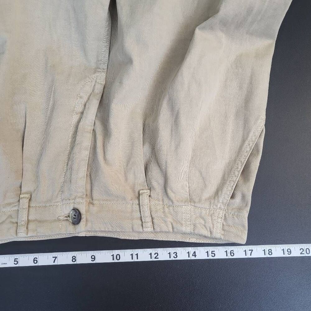 Free People Abby Chino Pants Size 10 Baggy Pleated Straight Leg High Rise - Picture 6 of 8